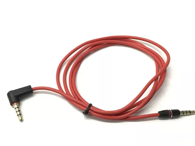 Rot AUX Audio Kabel 3,5mm für LENCO BT-200 Light Bluetooth Lautsprecher