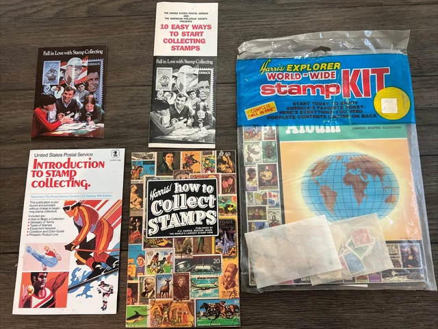 Stamp Collecting Reference Books Plus Stamps