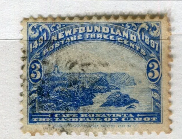NEWFOUNDLAND; 1897 early QV Jubilee issue fine used 3c. value
