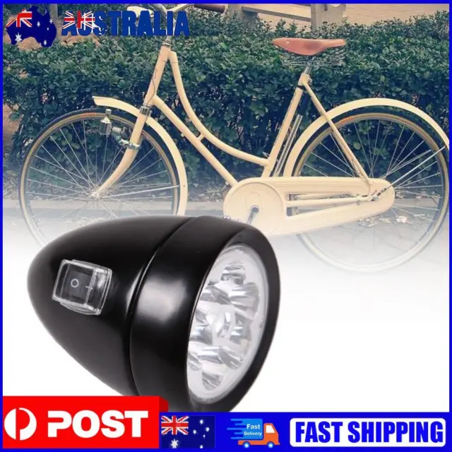 Retro Bicycle Bike Accessory Front Light Bracket Vintage 6LED Headlight GFY
