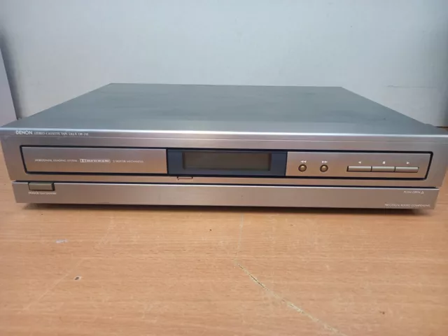 Denon Stereo Cassette Tape Deck - Silver - Unit Only (DR-210) (0872)