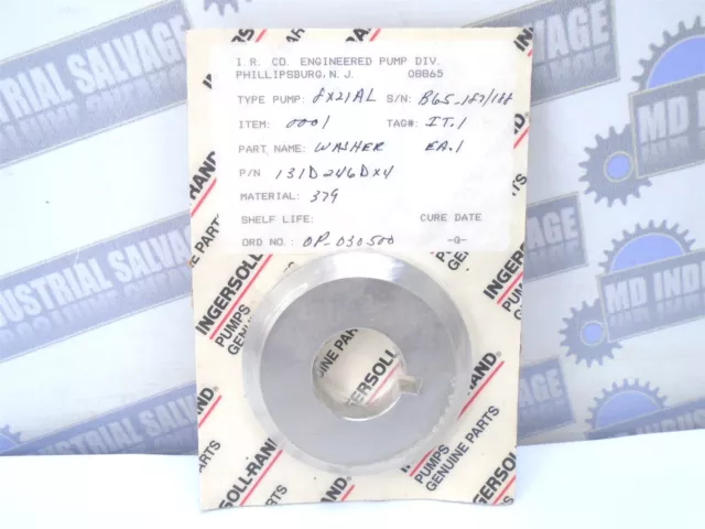 INGERSOLL RAND - Impeller Washer - W/ Keyway - 3-3/8" Dia. - 1-5/16 Bore - (NEW)