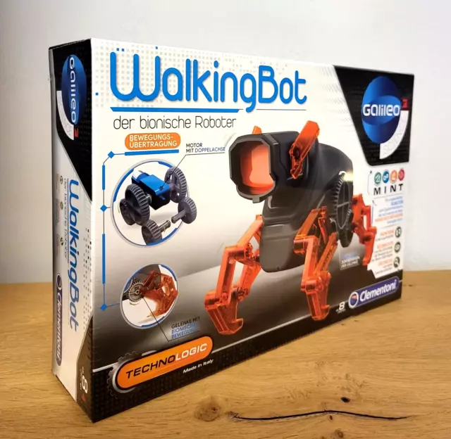Roboter Clementoni Galileo WalkingBot Bauset Bastelroboter Spielzeug 8+NEU & OVP
