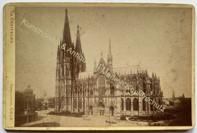 orig. Foto KAB Fotografie um 1880 Köln Cöln Kölner Dom Theodor Creifelds