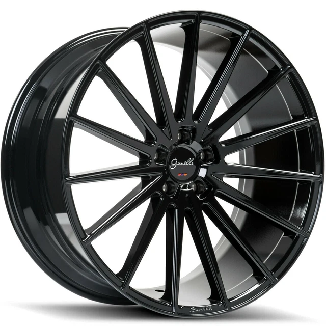 26'' Giovanna Verdi Gloss Black Wheels Tires Yukon Silverado Tahoe Escalade Rims