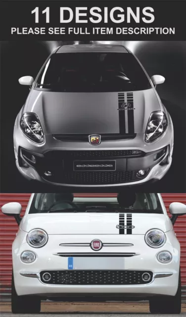 Compatible avec Fiat 500, autocollant pour capot de voiture, carrosserie,  portière, rétroviseur, rayé, accessoires automobiles : : Auto