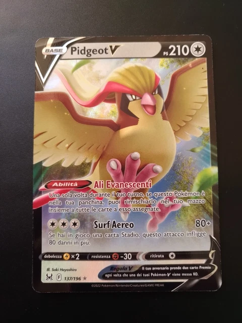 Carta Pokemon Regieleki V 175/195 – Silver Tempest – Full Art Ultra Rara – Holo Foil