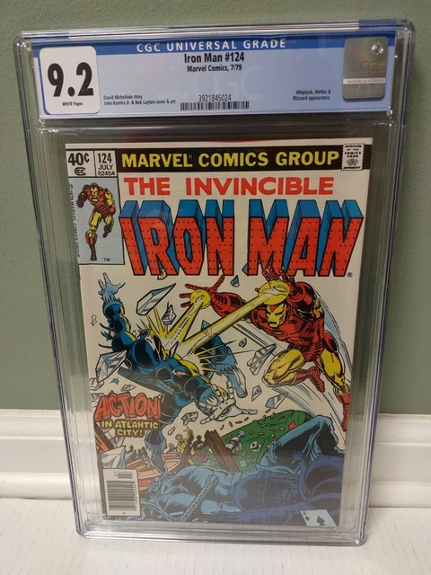 Iron Man #124 CGC 9.2 "Marvel Comics" 1979 "Whiplash app" **FREE SHIPPING** 🇺🇸