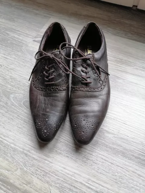 Chaussures habillés homme en cuir marron avec lacets Blackstone