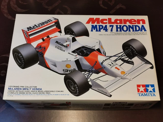 TAMIYA 20035 1/20 McLaren MP4/7 Honda F1 Modellbausatz versiegelt Neu ...