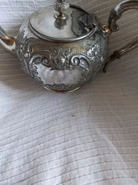 Silver plated Victorian Tea Pot .