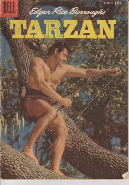 1956 Tarzan #85 Comic Book GOLDEN AGE Gordon Scott Edgar Rice Burroughs Dell VTG