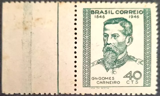 BRAZIL 1946 MUH 40c Stamp a Bit Dirty as Per Photos