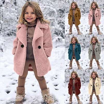 Toddler Baby Kids Girls Winter Windproof Thicken Coat Jacket Warm Outerwear