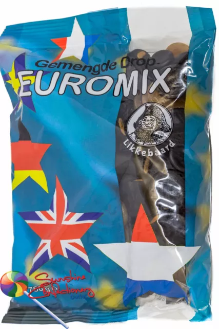 EUROMIX 750g (Gemengde Drop) DUTCH LICORICE MIX IMPORTED Licorice Include Post