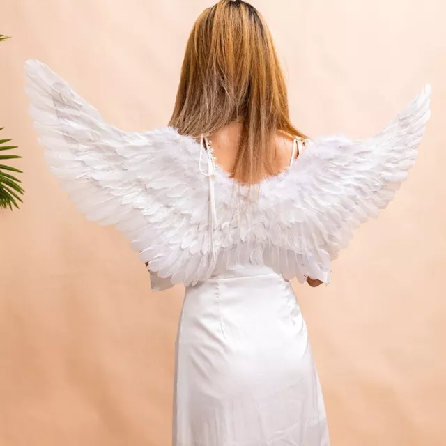 Feather Angel Fairy Wings Adults Kids Fancy Costume Props Masquerade Halloween