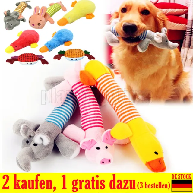 ✅ Plüsch Unzerstörbares Haustier Hundespielzeug Kauspielzeug Backenzahnreinigung