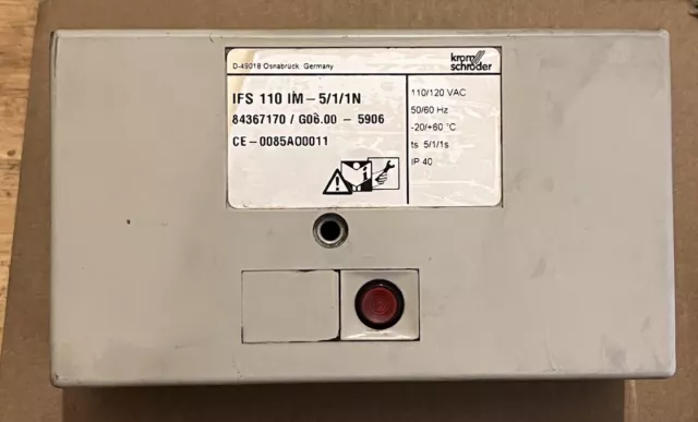 Krom Schroder Ifs 110Im-5/1/1N 84367170 Automatic Burner Control Unit Box 110Im