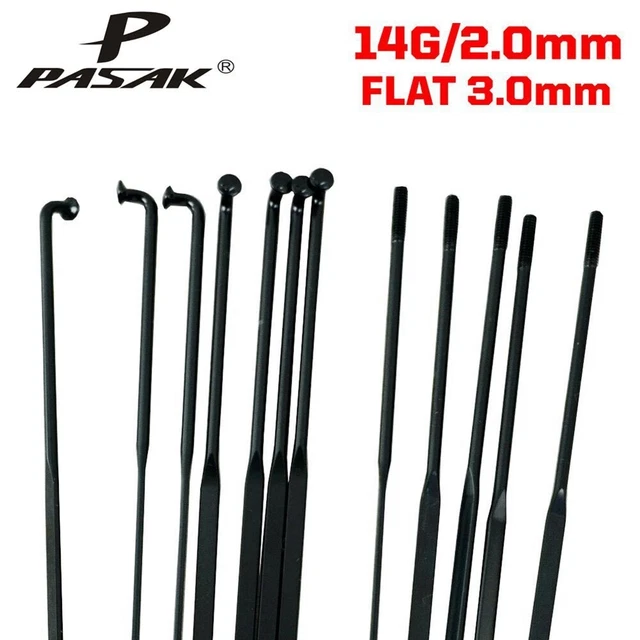 Pasak 3 mm gomiti strisce piatte raggi 14G 2 mm diametro dimensioni piatte