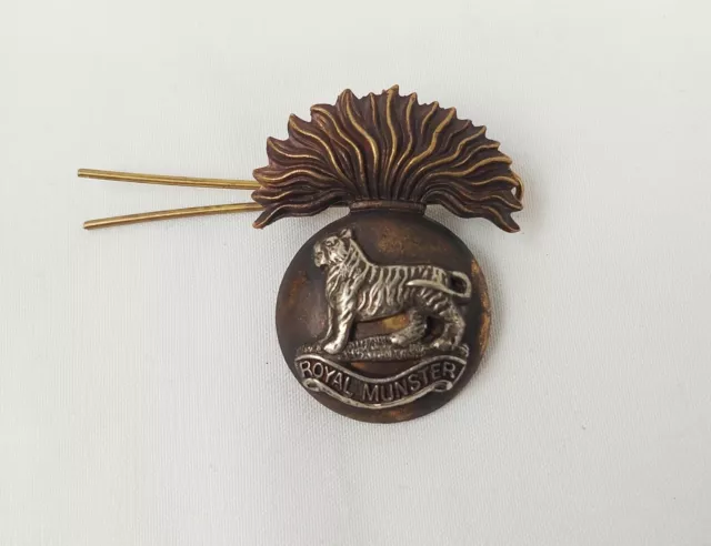 WW1 ROYAL MUNSTER Fusiliers Irish Regiment Cap Badge £40.00 - PicClick UK
