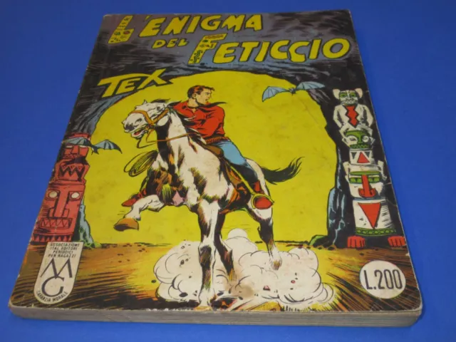 TEX GIGANTE n 24 L' ENIGMA DEL FETICCIO 2926 spillato lire 200 con errore stampa