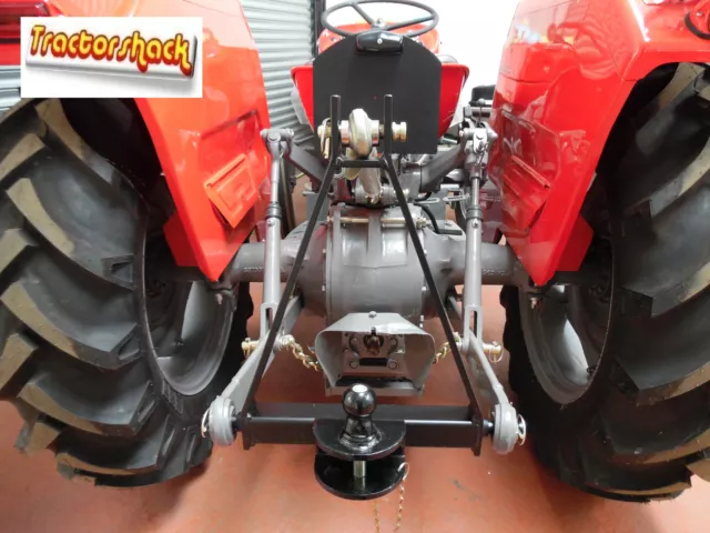 Ein Rahmen 3 Punkt Abschleppkupplung - Kompakt Traktor montiert Abschleppen Katze 1 Kugel & Stift