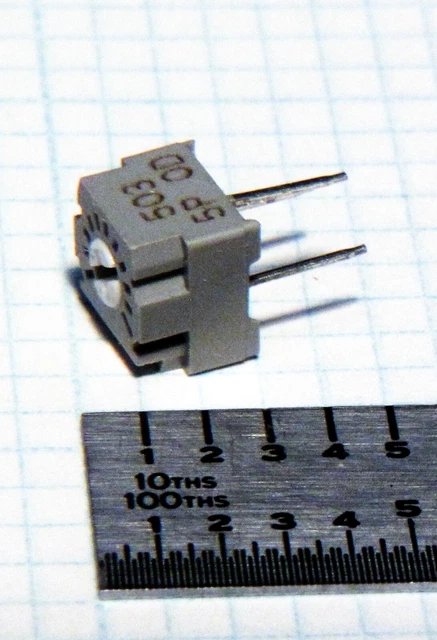 Bi 25Pr50K Cermet 50K Single Turn Sealed Trim Pot 1/4" Square Type