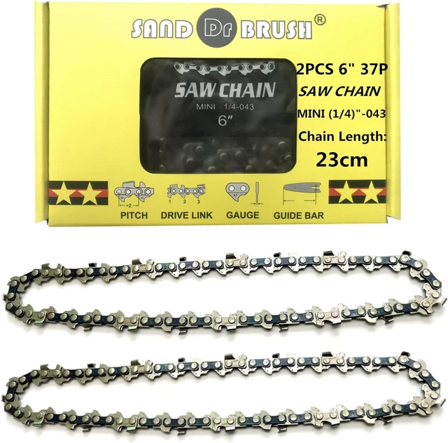 Set di catene per motosega, pignone in acciaio, piastra guida da 186 mm, catena da 230 mm, accessori di ricambio per motosega elet | Leroy Merlin