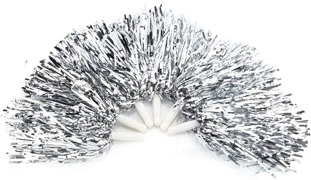 Tbest Cheer Leading Pompoms Pompons 6/12 pièces Leader Pom Poms Cheer...