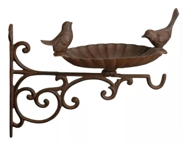 Guß Wandfutterschale (Gusseisen / Rost / FB163 / Vogel / Esschert Design)