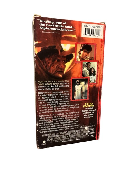 Italian Nightmare A NIGHTMARE ON Elm Street (VHS, 1984, Digitally Remastered) £17.04 ...