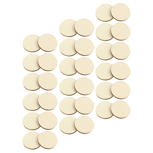 50Pcs Diy Kreise Ausschnitt Runde Holz Scheiben Holz Scheiben Discs