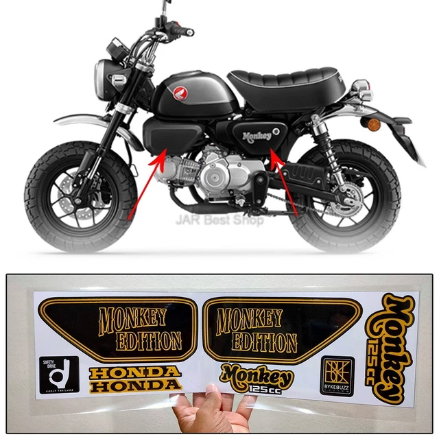 Honda Monkey Air Filter Decals – Silver Transfer Stickers