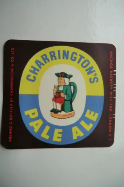 Neuwertig Charrington Mile End London Pale Ale Brauerei Flaschenetikett