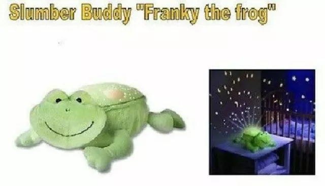 Slumber Buddy "Franky the frog",Einschlafhilfe, Nachtlicht für Babies, Geburt, 3
