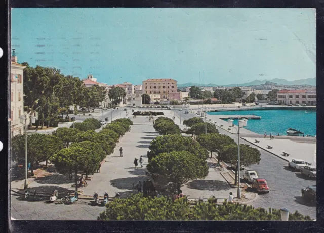 Cartolina Arcipelago di la Maddalena Piazza del Comando VA438