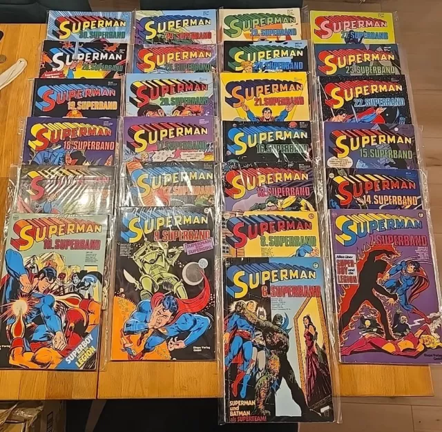 Superman Comic Sammlung 25 Stück - Superband von Ehapa - Rate - guter Zustand.