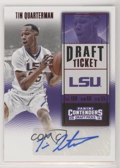 2016 Panini Contenders Draft Picks Ticket Red Foil Tim Quarterman Rookie Auto RC