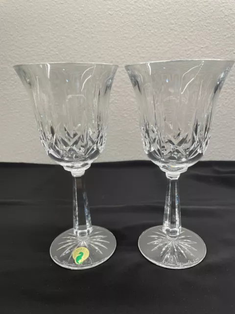 Waterford Ballyshannon Water Wine Goblets Cut Crystal 7 5/8 - Pre-Owned Waterford Ballyshannon Water Wine Goblets Cut Crystal 7 5/8 - Pre-Owned