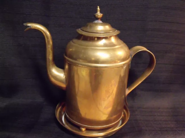 Antique 19Th Century  3/8 K Westeras Metall Fabrik Hand Made Copper Teapot