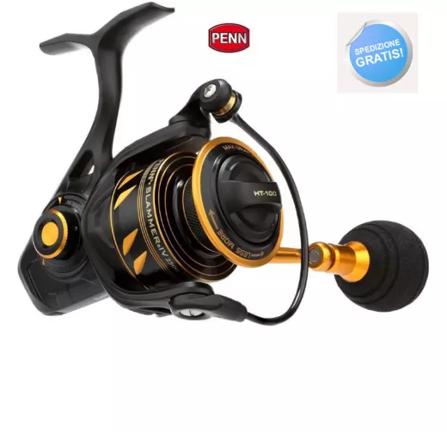 Mulinello da Pesca Penn Slammer IV Spinning Mare Siluro Tonni Bolentino