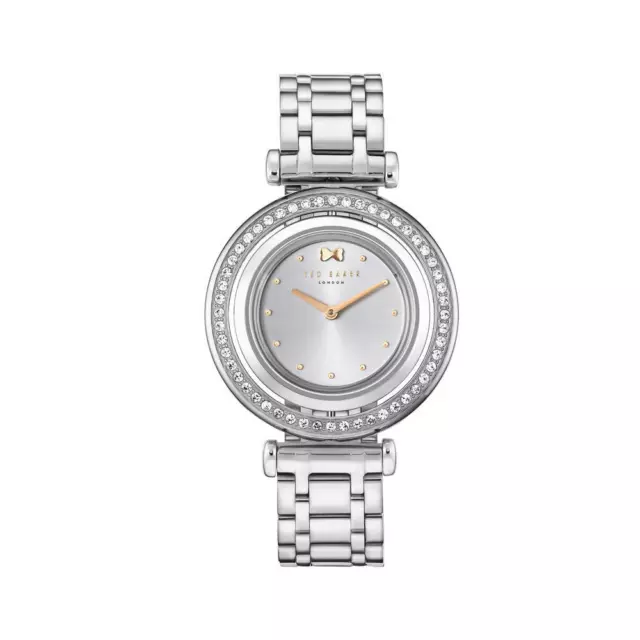 Ted Baker Women’s London Silver 360 Rotating Ladies Watch - TE50521002