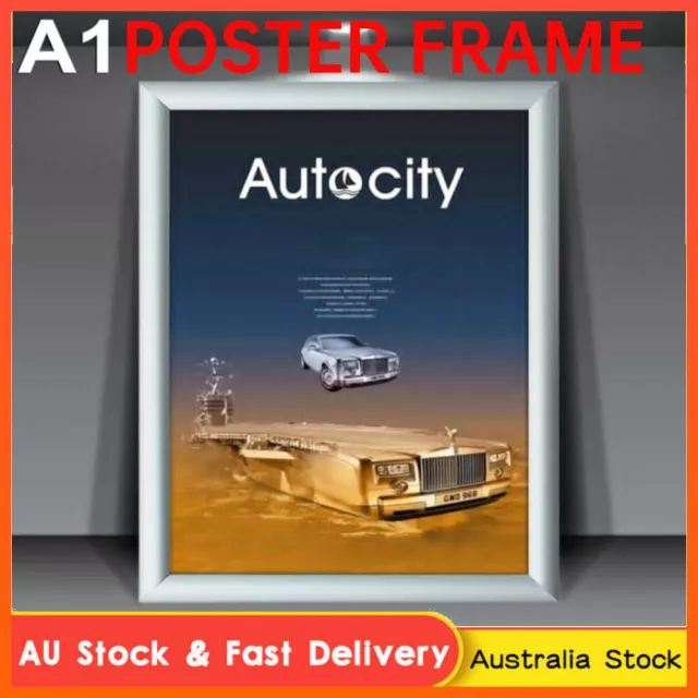 A1 Snap Frames Poster Clip Holders Displays Retail Wall Notice Board Frame Sale