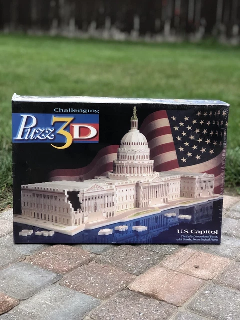 Puzz 3D US Capitol Puzzle 764 Foam Backed Pieces Hasbro
