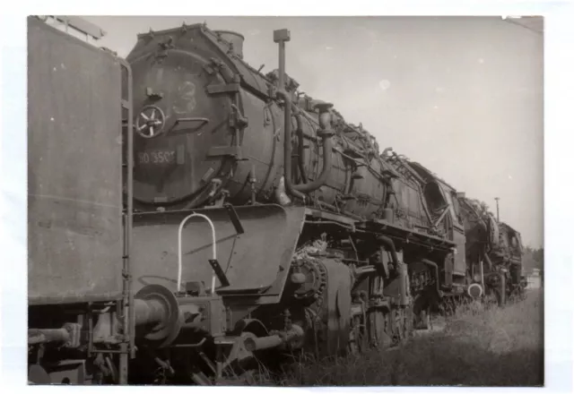 Foto Dampflok 50 3508-4 Bahnwerk Jüterbog 1988 Eisenbahn Güterzuglok