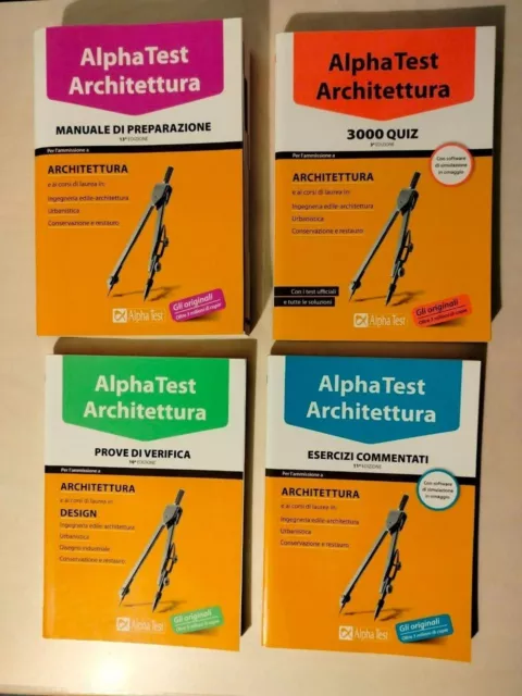 Alpha Test Architettura - set completo per la preparazione