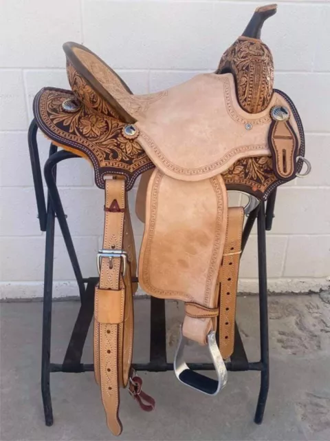 Western Horse Barrel Saddle with Tack Set and Free Shipping