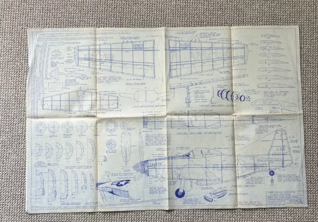 F-51H Mustang Modellplan von John W. Bell (54)