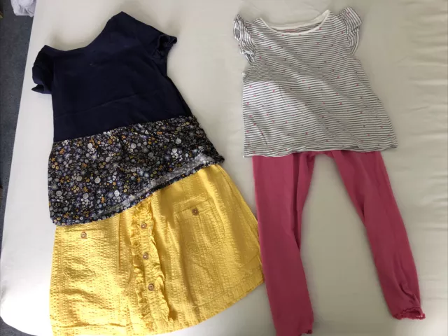 Used Lot Of 2 Girls Outfits age 4-5 Years bundle set Skirts & Tops Etc