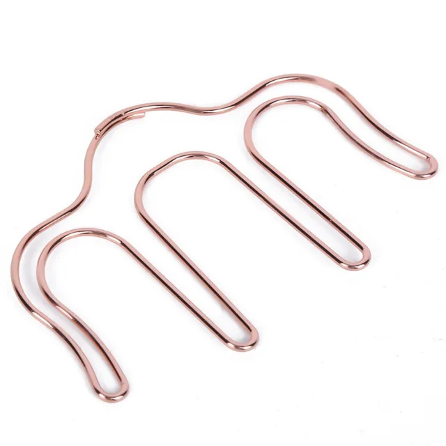 (Rose Gold)Durable Bookmark Clip Small Size Lightweight 2Pcs Note Clip Page